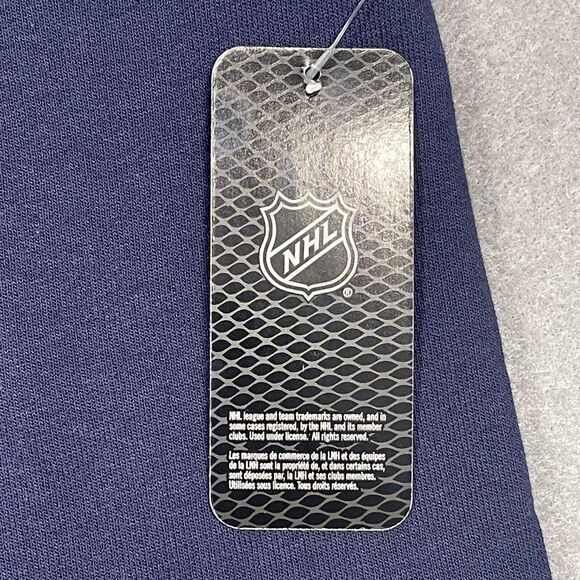 Seattle Kraken Sweatshirt Mens Medium Deep See Blue Hanes Crewneck Front S Logo - Picture 4 of 10